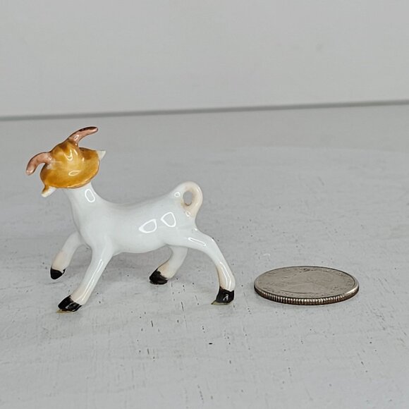 Freeman McFarlin George Good Goat Figurine Wearing Hat Miniature Figurine - Picture 8 of 8